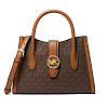 Сумка Michael Kors в логотипе (Коричневый)
